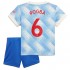 Camisola Manchester United Pogba 6 Criança Equipamento Segundo 2021-2022 Manga Curta